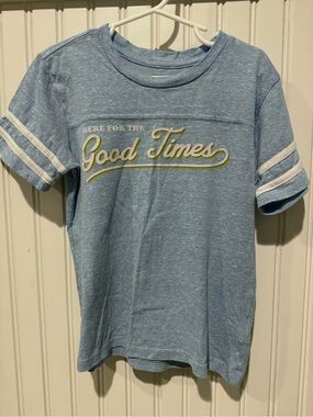 Tiny Whales ‘Good Times' Graphic Tee - Light Blue